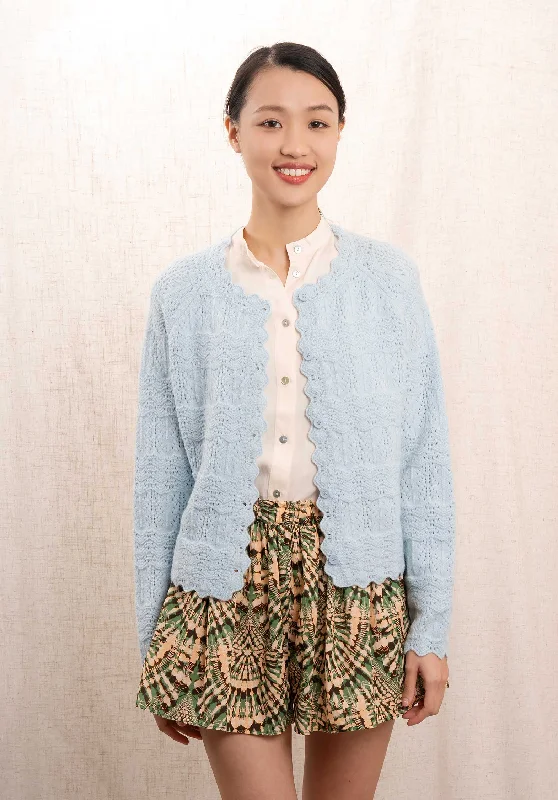 lightweight women cardigan for spring and fallCardigan M822 Bleu