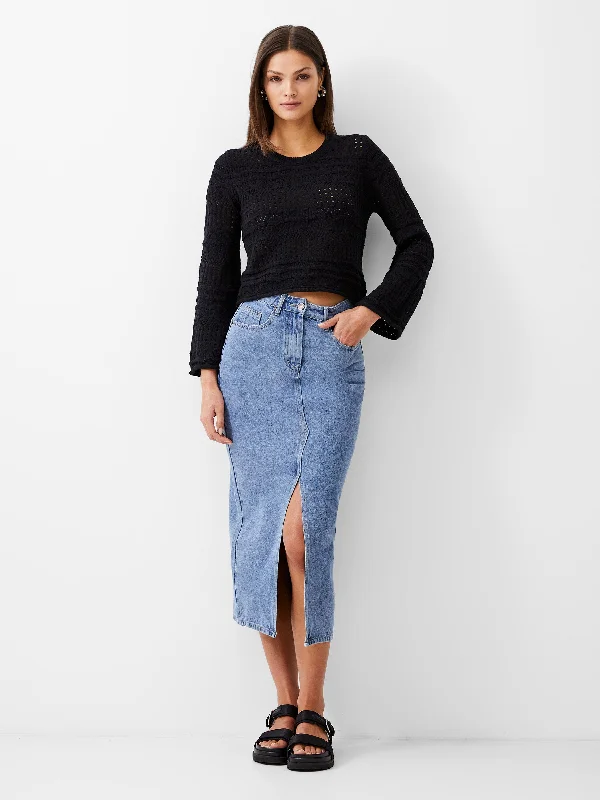 v neck women cardigan to elongate the necklineCrochet Bobble Knit Crop Jumper