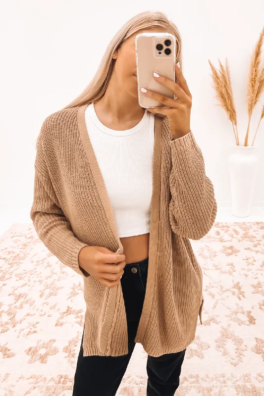 floral print women cardigan for a feminine touchEveryday Knit Cardi Oatmeal