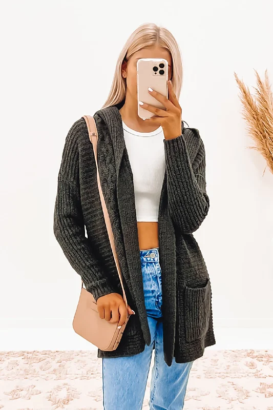 plus size women cardigan for comfortable layeringHomeward Bound II Cardigan Heather Black plus size women cardigan for comfortable layeringHomeward Bound II Cardigan Heather Black