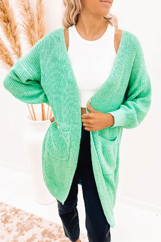 button down women cardigan with vintage buttonsMegan Cardigan Green