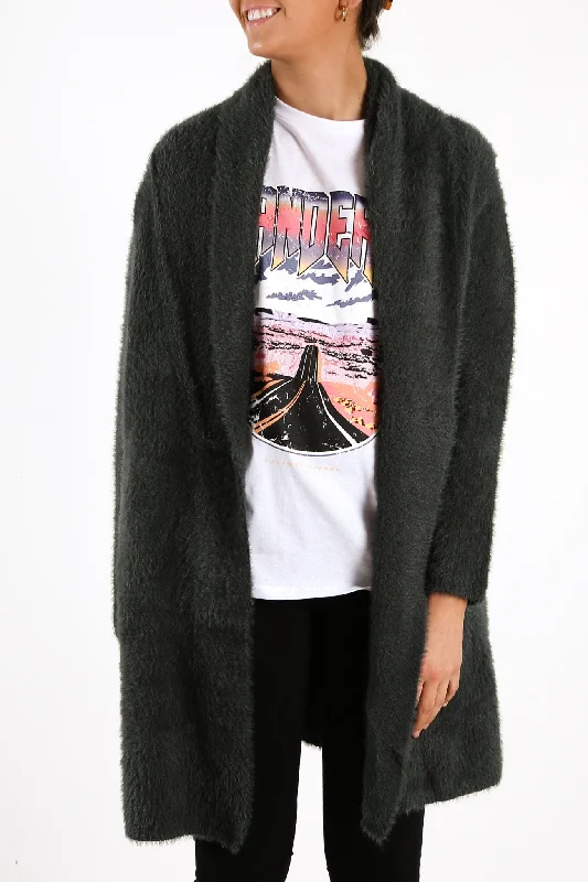 color block women cardigan with bold huesMia Cardigan Thyme