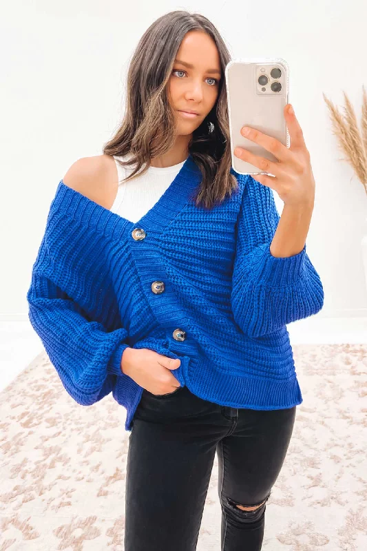lightweight women cardigan for spring and fallPerry Cardigan Cobalt Blue