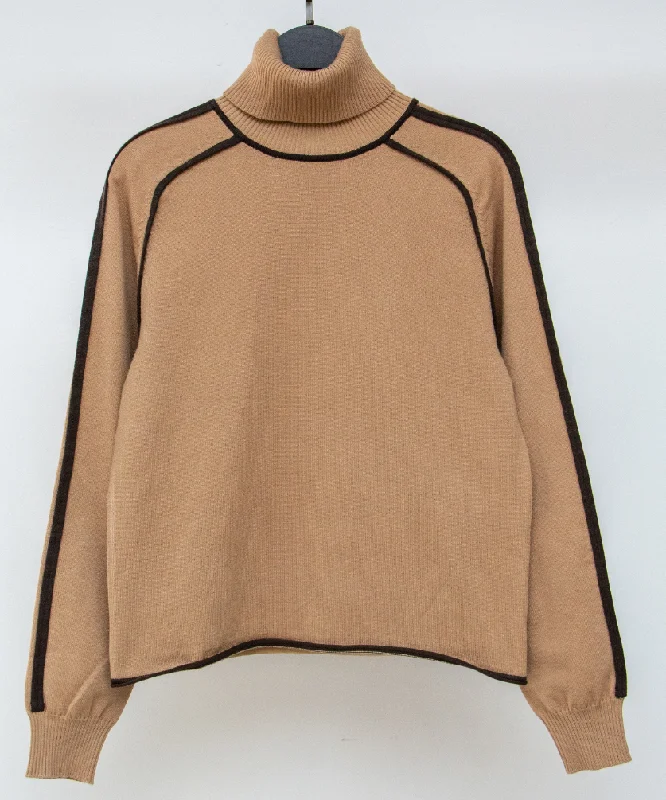 hooded women cardigan for added warmth and stylePipe Detailed Turtleneck