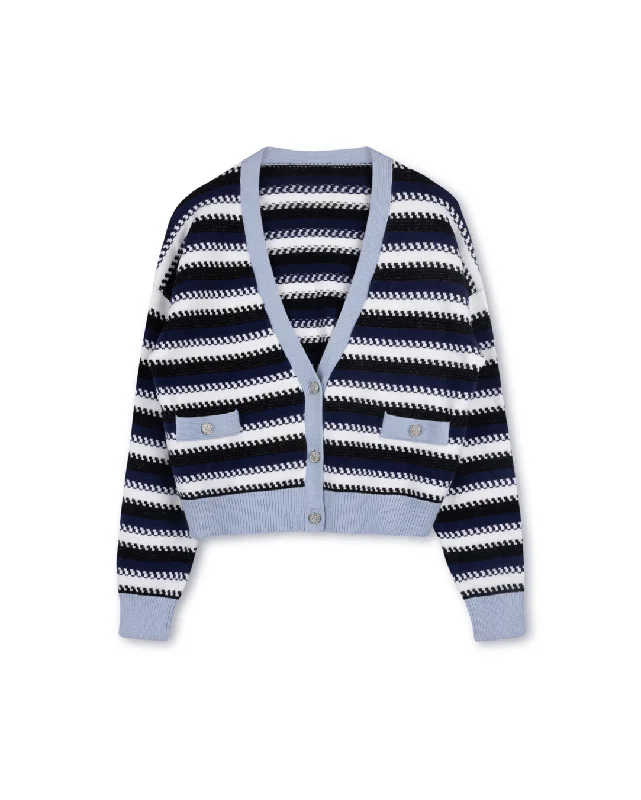 boyfriend style women cardigan for a relaxed fitShimmer Detailed Cardigan