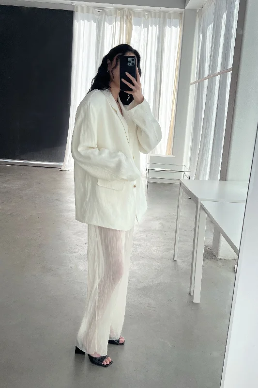 cropped women cardigan to pair with high - waisted jeansSHEER CRINKLED STRAIGHT LEG PANT cropped women cardigan to pair with high - waisted jeansSHEER CRINKLED STRAIGHT LEG PANT