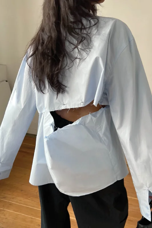 cashmere blend women cardigan for a luxurious feelTWO-WAY COTTON POPLIN SHIRT