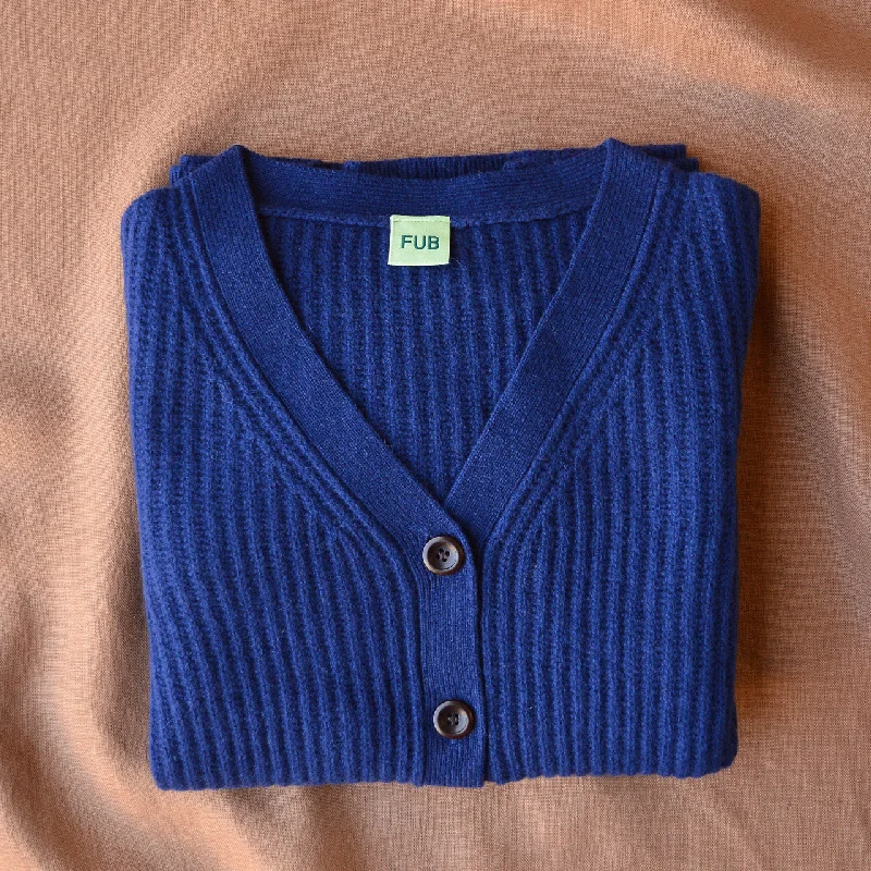 Women's Lambswool Cardigan - Royal Blue (Teens-Womens S)  *Last One!