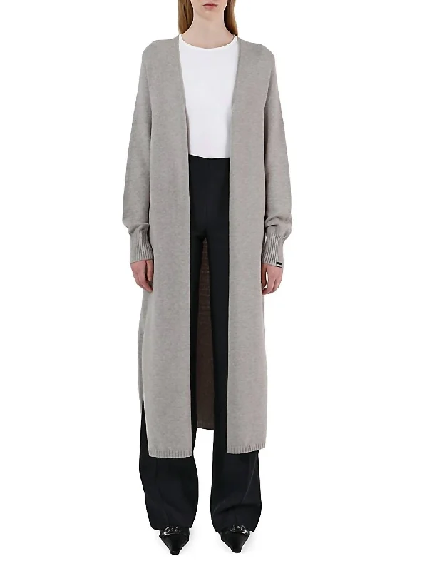 Knee - Length Women's Wool Blend Sweater Dresses in Neutral ColorsAria Cardigan In Heather Grey Knee - Length Women's Wool Blend Sweater Dresses in Neutral ColorsAria Cardigan In Heather Grey