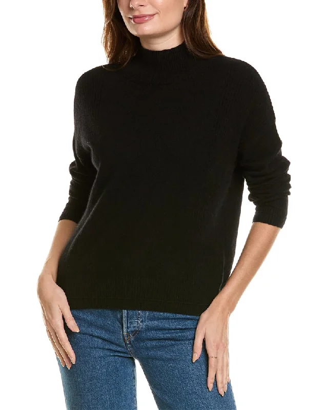 Plus Size Women's Tunic - Style Sweater Dresses with PocketsDesign History Mock Neck Cashmere Sweater Plus Size Women's Tunic - Style Sweater Dresses with PocketsDesign History Mock Neck Cashmere Sweater
