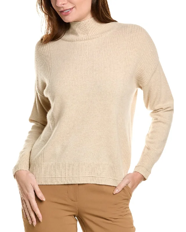 Wrap - Style Women's Lambswool Sweater Dresses in Elegant ShadesDesign History Mock Neck Cashmere Sweater Wrap - Style Women's Lambswool Sweater Dresses in Elegant ShadesDesign History Mock Neck Cashmere Sweater