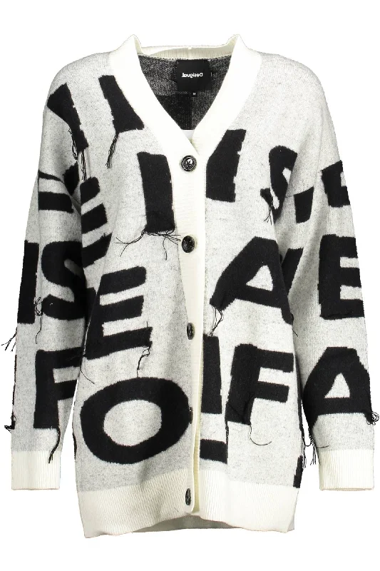 Cowl Neck Women's Cashmere Blend Sweater Dresses for WinterDesigual Elegant Contrast Detail Women's Cardigan Cowl Neck Women's Cashmere Blend Sweater Dresses for WinterDesigual Elegant Contrast Detail Women's Cardigan
