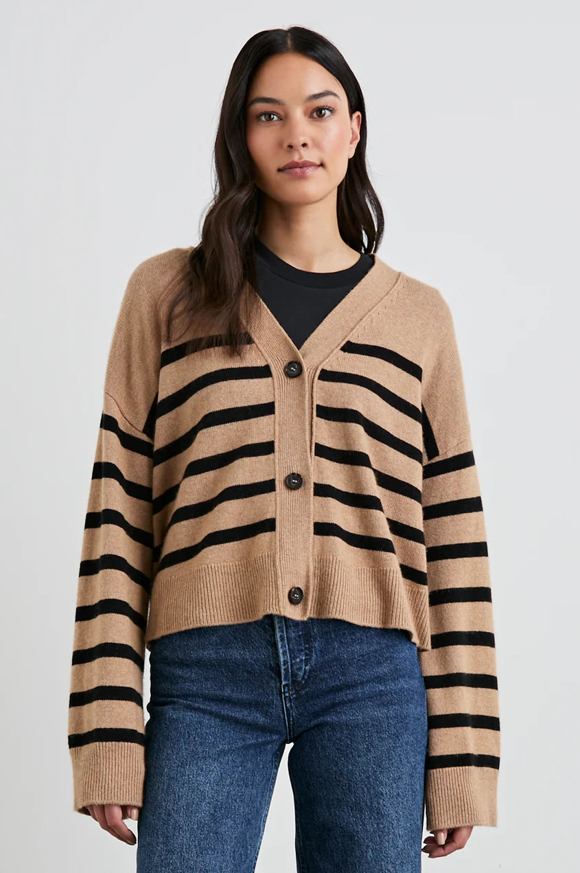 Split - Hem Women's Linen Blend Sweaters for SpringGeneva Camel Black