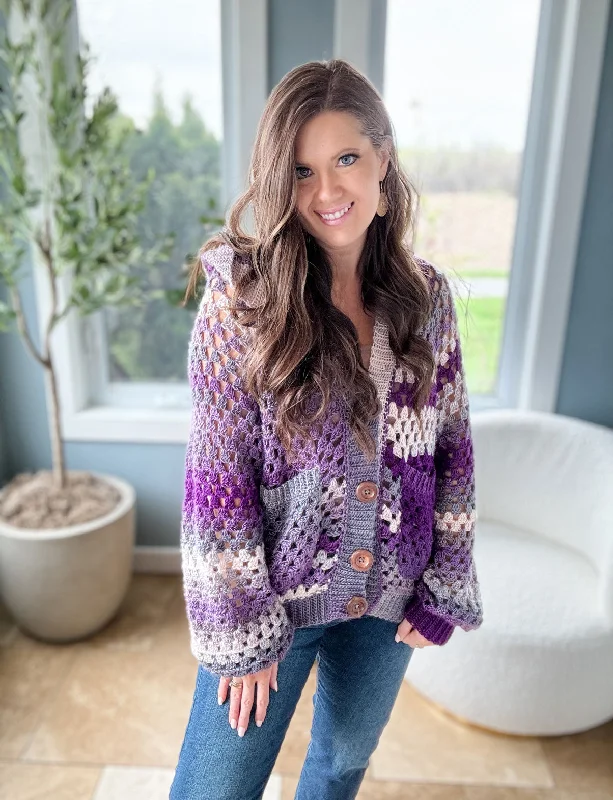 High - Low Hem Women's Cashmere - Blended SweatersGranny Pop Prism Hoodie