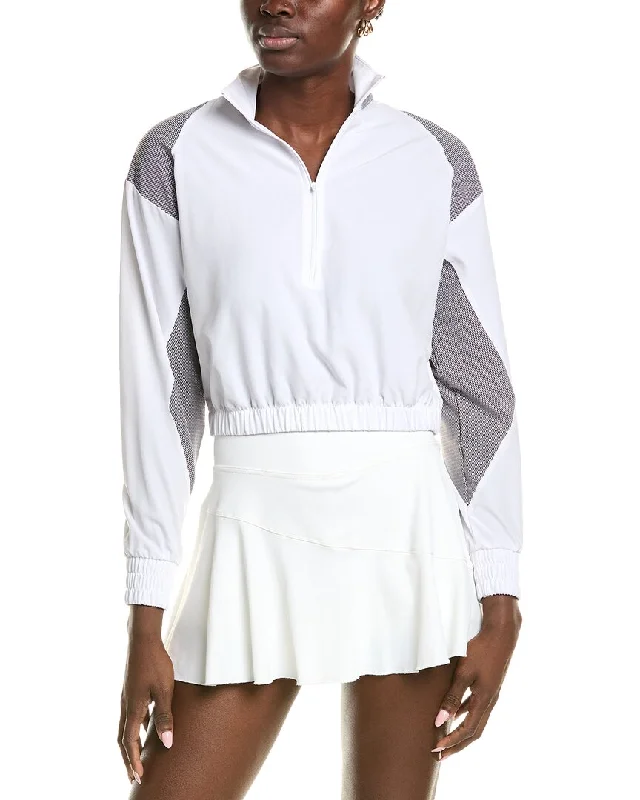Longline Women's Mohair Sweater Dresses in a Loose FitK-Swiss Crop 1/4 Zip-Pullover