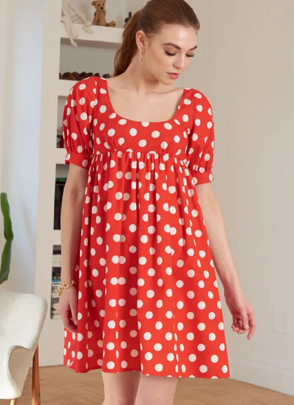 Plus Size Women's Fit - and - Flare Sweater Dresses with Ruffled HemMcCalls Dresses M8197 Plus Size Women's Fit - and - Flare Sweater Dresses with Ruffled HemMcCalls Dresses M8197