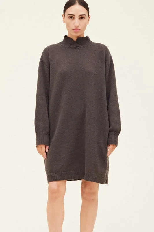 Plus Size Women's Long Sleeve Cable Knit Sweater DressesMillie Sweater Dress