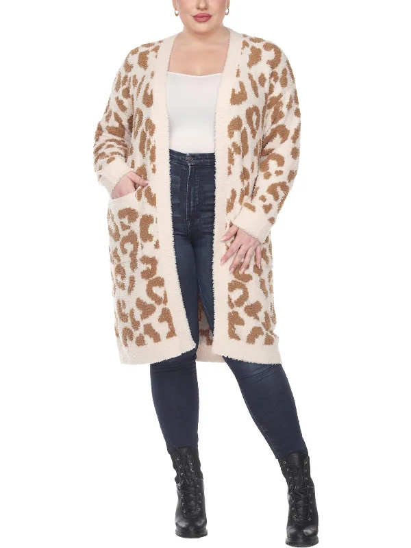 Belted Women's Cotton Blend Sweater Dresses for a Casual LookPlus Womens Knit Leopard Cardigan Sweater Belted Women's Cotton Blend Sweater Dresses for a Casual LookPlus Womens Knit Leopard Cardigan Sweater