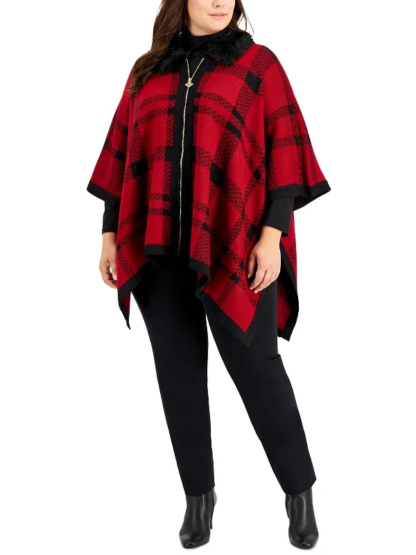 Longline Women's Mohair Sweater Dresses in a Loose FitPlus Womens Trimmed Zip Fall Poncho Sweater Longline Women's Mohair Sweater Dresses in a Loose FitPlus Womens Trimmed Zip Fall Poncho Sweater