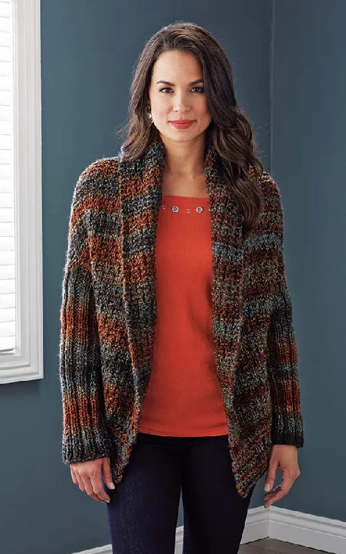Open - Front Women's Cardigan - Style Mohair SweatersQuick and Easy Jacket