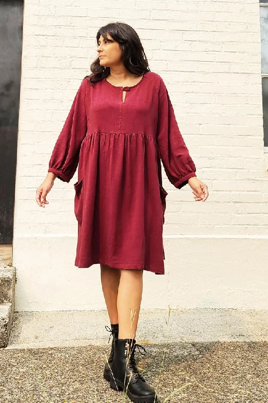 Mini - Length Women's Chunky Knit Sweater Dresses in Bold HuesSew House Seven Romey Gathered Dress and Top Mini - Length Women's Chunky Knit Sweater Dresses in Bold HuesSew House Seven Romey Gathered Dress and Top