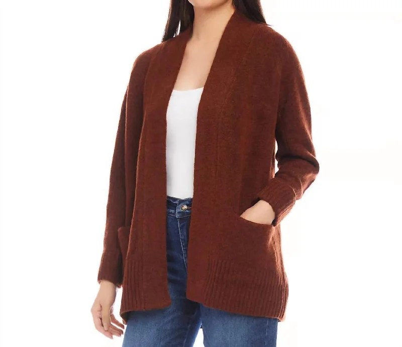Belted Women's Cotton Blend Sweater Dresses for a Casual LookSweater Cardigan In Brown Belted Women's Cotton Blend Sweater Dresses for a Casual LookSweater Cardigan In Brown