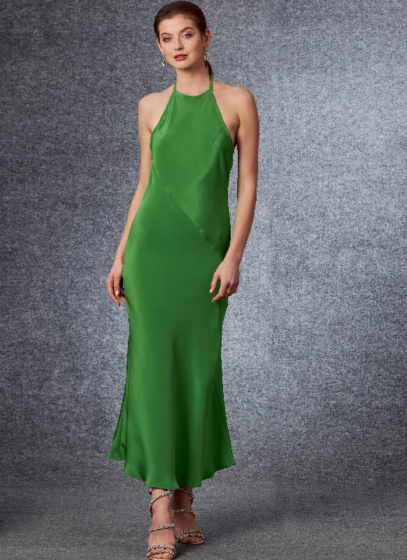 V - Neck Women's Ribbed Sweater Dresses with Belt for a Defined WaistVogue Dress V1697 V - Neck Women's Ribbed Sweater Dresses with Belt for a Defined WaistVogue Dress V1697