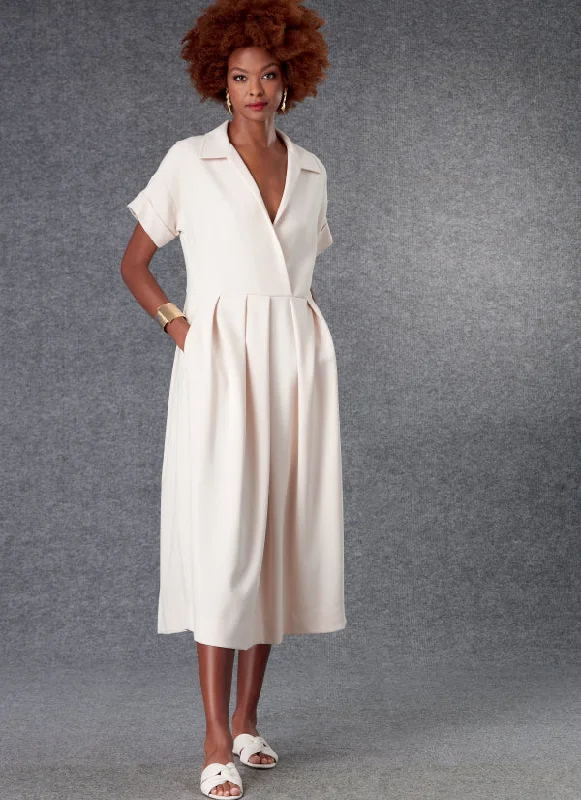 Plus Size Women's Open - Front Cardigan Style Sweater DressesVogue Dress V1777