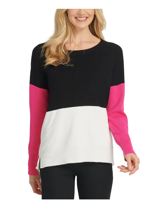 Empire Waist Women's Alpaca Wool Sweater Dresses in Earthy TonesWomens Colorblock Ribbed Trim Crewneck Sweater Empire Waist Women's Alpaca Wool Sweater Dresses in Earthy TonesWomens Colorblock Ribbed Trim Crewneck Sweater