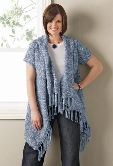 Open - Front Women's Cardigan - Style Mohair SweatersWrapped in Ragg Short Sleeve Wrap Open - Front Women's Cardigan - Style Mohair SweatersWrapped in Ragg Short Sleeve Wrap