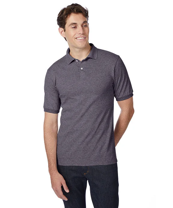 Women's zip - up sweatshirt in pastel blue for a soft and stylish outfit054X - Hanes Adult ComfortBlend EcoSmart® Jersey Polo Shirt | Charcoal Heather Women's zip - up sweatshirt in pastel blue for a soft and stylish outfit054X - Hanes Adult ComfortBlend EcoSmart® Jersey Polo Shirt | Charcoal Heather