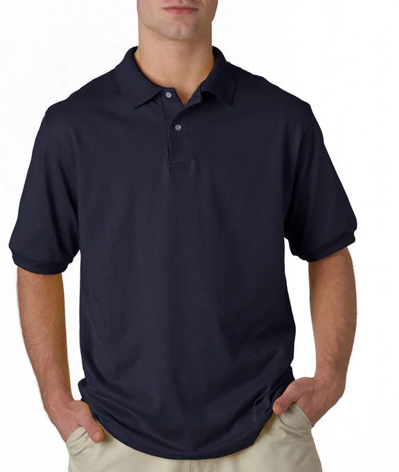 Women's tie - front hoodie in a lightweight fabric for summer layering054X - Hanes Adult ComfortBlend EcoSmart® Jersey Polo Shirt | Navy Women's tie - front hoodie in a lightweight fabric for summer layering054X - Hanes Adult ComfortBlend EcoSmart® Jersey Polo Shirt | Navy