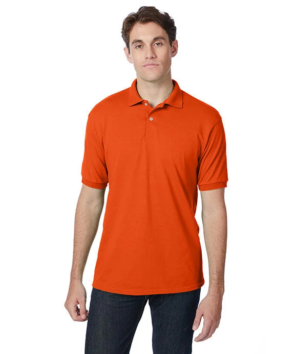 Women's zip - front sweatshirt with contrast stitching for a sporty aesthetic054X - Hanes Adult ComfortBlend EcoSmart® Jersey Polo Shirt | Orange Women's zip - front sweatshirt with contrast stitching for a sporty aesthetic054X - Hanes Adult ComfortBlend EcoSmart® Jersey Polo Shirt | Orange