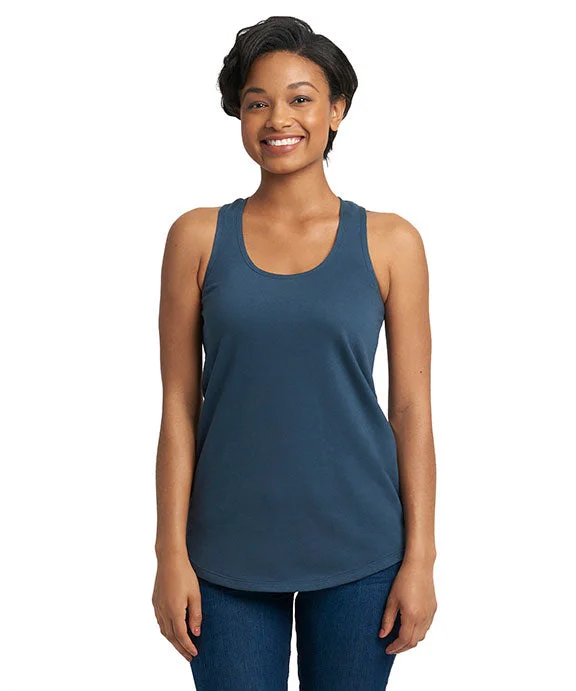 Women's color - block hoodie combining bold hues for a fashion - forward statement6933 - Next Level Ladies The Terry Racerback Tank Top | Indigo Women's color - block hoodie combining bold hues for a fashion - forward statement6933 - Next Level Ladies The Terry Racerback Tank Top | Indigo