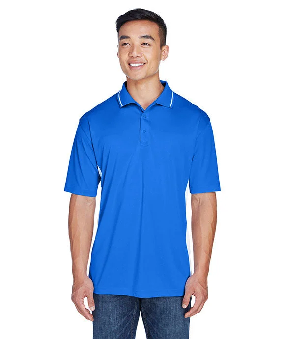 8406 - UltraClub Mens Cool & Dry Sport Two-Tone Polo Shirt | Royal/White