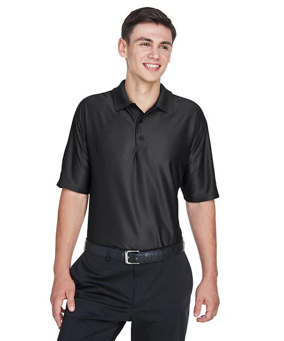 8415 - UltraClub Mens Cool & Dry Elite Performance Polo Shirt | Black