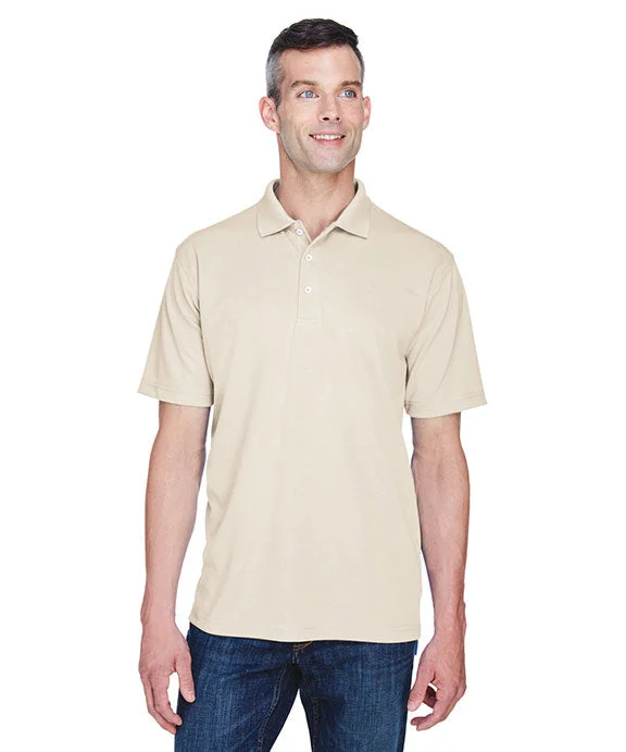 8445 - UltraClub Mens Cool & Dry Stain-Release Performance Polo Shirt | Stone