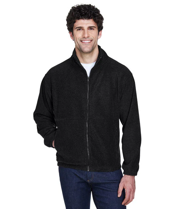 8485 - UltraClub Mens Iceberg Fleece Full-Zip Jacket | Black