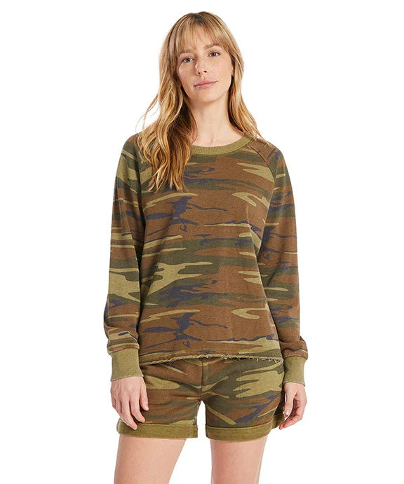Women's hoodie with a glittery print for a glamorous and sparkly appearance8626NM - Alternative Ladies Lazy Day Pullover | Camo Women's hoodie with a glittery print for a glamorous and sparkly appearance8626NM - Alternative Ladies Lazy Day Pullover | Camo