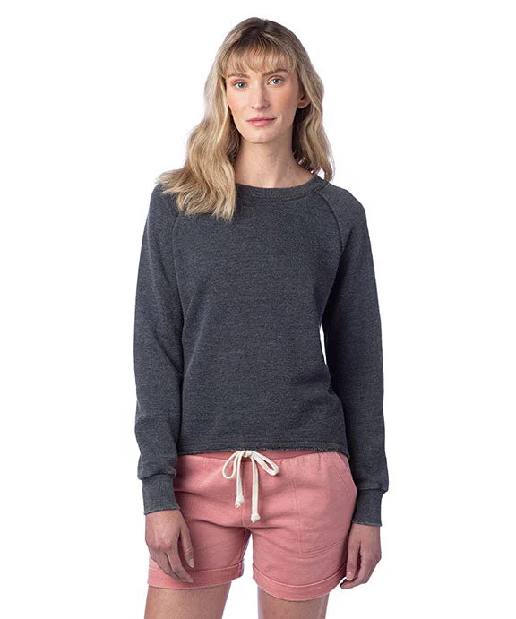 Women's graphic - printed sweatshirt featuring floral patterns for a feminine touch8626NM - Alternative Ladies Lazy Day Pullover | Washed Black Women's graphic - printed sweatshirt featuring floral patterns for a feminine touch8626NM - Alternative Ladies Lazy Day Pullover | Washed Black