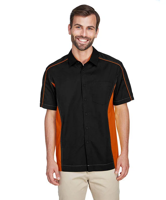 87042 - North End Mens Fuse Colorblock Twill Shirt