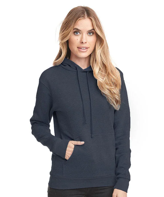 Women's cropped sweatshirt with a lace - trimmed hem for a romantic look9302 - Next Level Unisex Classic PCH Pullover Hooded Sweatshirt | Heather Midnight Navy Women's cropped sweatshirt with a lace - trimmed hem for a romantic look9302 - Next Level Unisex Classic PCH Pullover Hooded Sweatshirt | Heather Midnight Navy