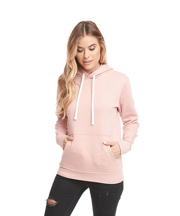 Women's tie - front hoodie in a lightweight fabric for summer layering9303 - Next Level Unisex Santa Cruz Pullover Hooded Sweatshirt | Desert Pink Women's tie - front hoodie in a lightweight fabric for summer layering9303 - Next Level Unisex Santa Cruz Pullover Hooded Sweatshirt | Desert Pink