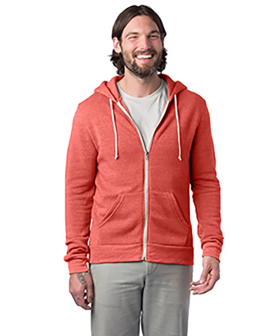 Women's hoodie with a kangaroo pocket and a pom - pom drawstring for added charmAA9590 - Alternative Unisex Rocky Eco-Fleece Zip Hoodie | Eco True Red Women's hoodie with a kangaroo pocket and a pom - pom drawstring for added charmAA9590 - Alternative Unisex Rocky Eco-Fleece Zip Hoodie | Eco True Red