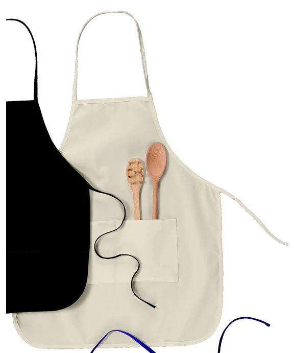 APR52 - Big Accessories Two-Pocket 28 inch Apron | Natural