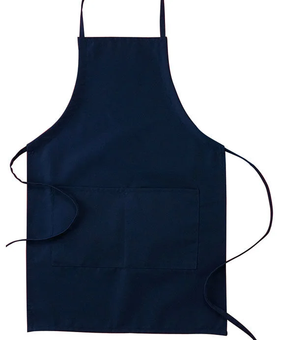 APR53 - Big Accessories Two-Pocket 30 inch Apron | Navy