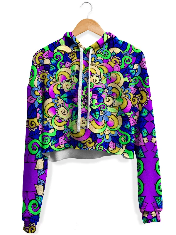 Women's oversized cropped hoodie with drawstrings for a trendy lookBlossom Fleece Crop Hoodie Women's oversized cropped hoodie with drawstrings for a trendy lookBlossom Fleece Crop Hoodie