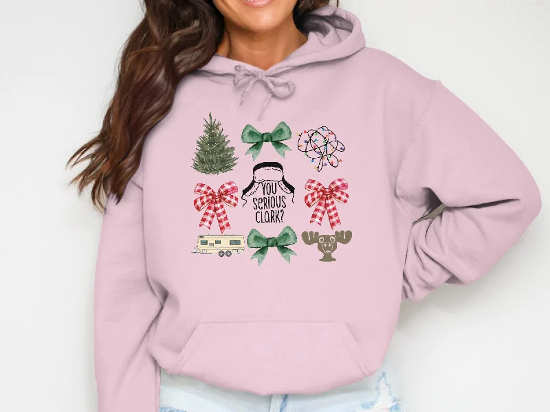 Women's cropped sweatshirt with a lace - trimmed hem for a romantic lookChristmas coquette Cotton Hoodie Women's cropped sweatshirt with a lace - trimmed hem for a romantic lookChristmas coquette Cotton Hoodie