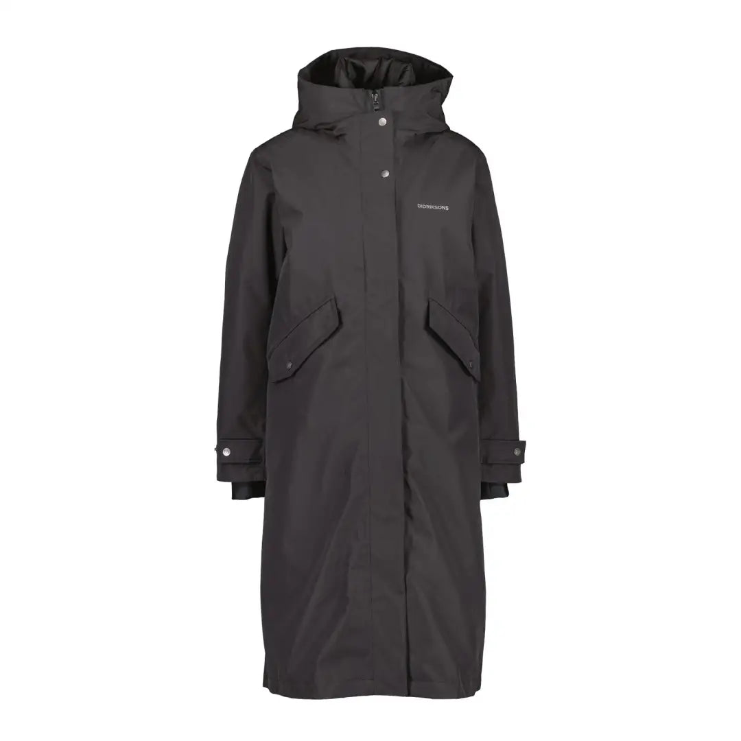 Women's long - line cardigan jackets in a soft knit for a cozy and elegant lookDidriksons Mia Long Womens Parka Women's long - line cardigan jackets in a soft knit for a cozy and elegant lookDidriksons Mia Long Womens Parka