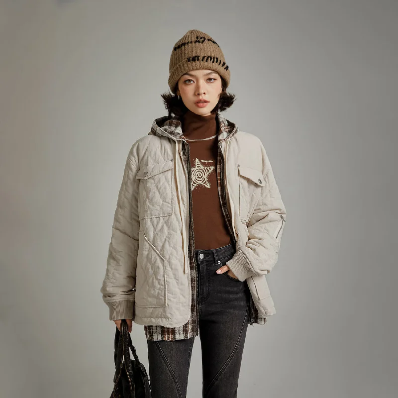 Women's bomber jackets with floral embroidery for a feminine and unique designPocket Quilted Jacket Women's bomber jackets with floral embroidery for a feminine and unique designPocket Quilted Jacket